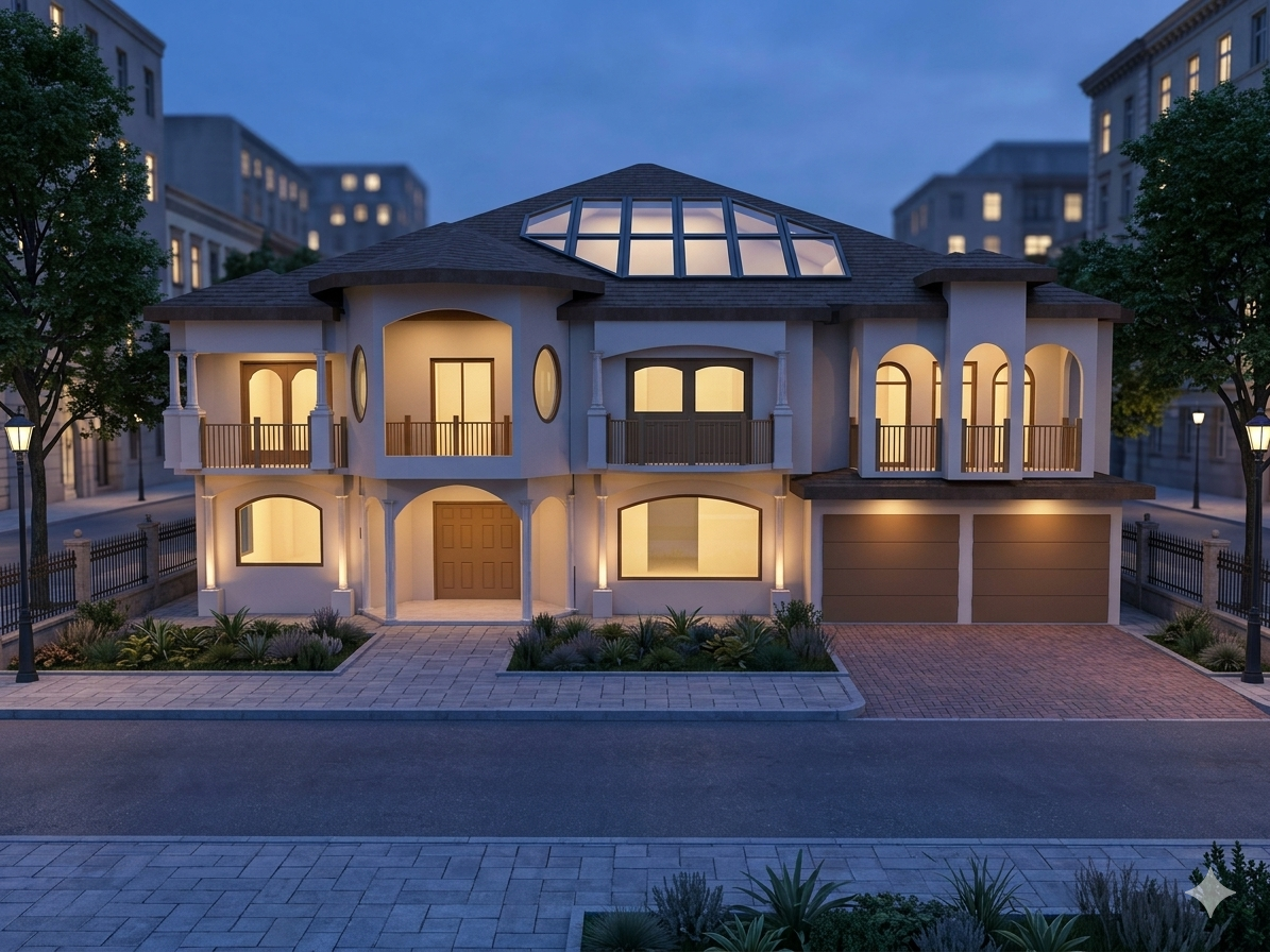 Modern luxury home designed by ADC House Plans